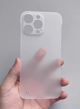 超薄如纸适用小米14/13手机壳12Ultar红米k40硬壳K30s/note11pro无边框11青春K50至尊版10S半包MIX4不发黄K20