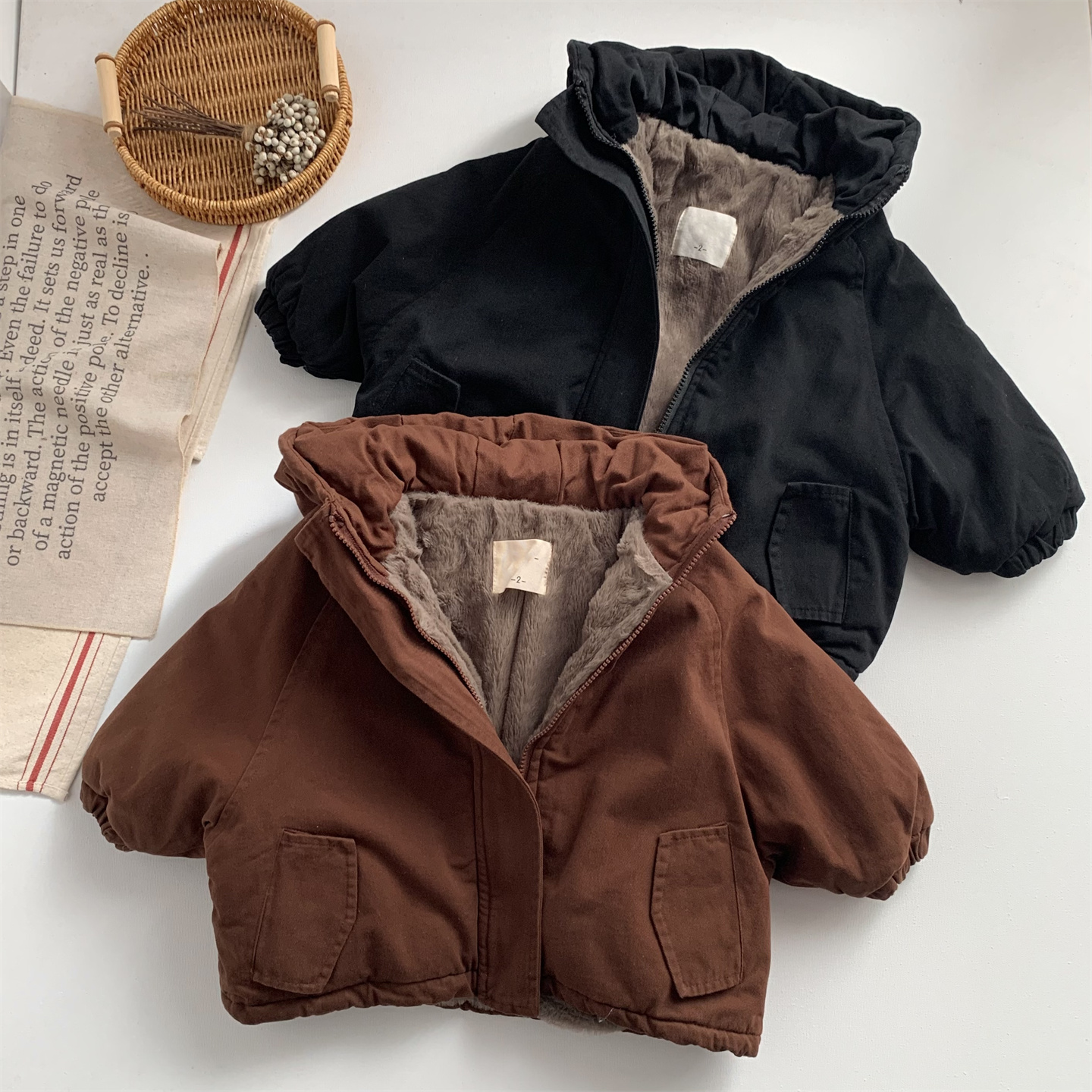 宝宝一件过冬棉服加绒加厚保暖