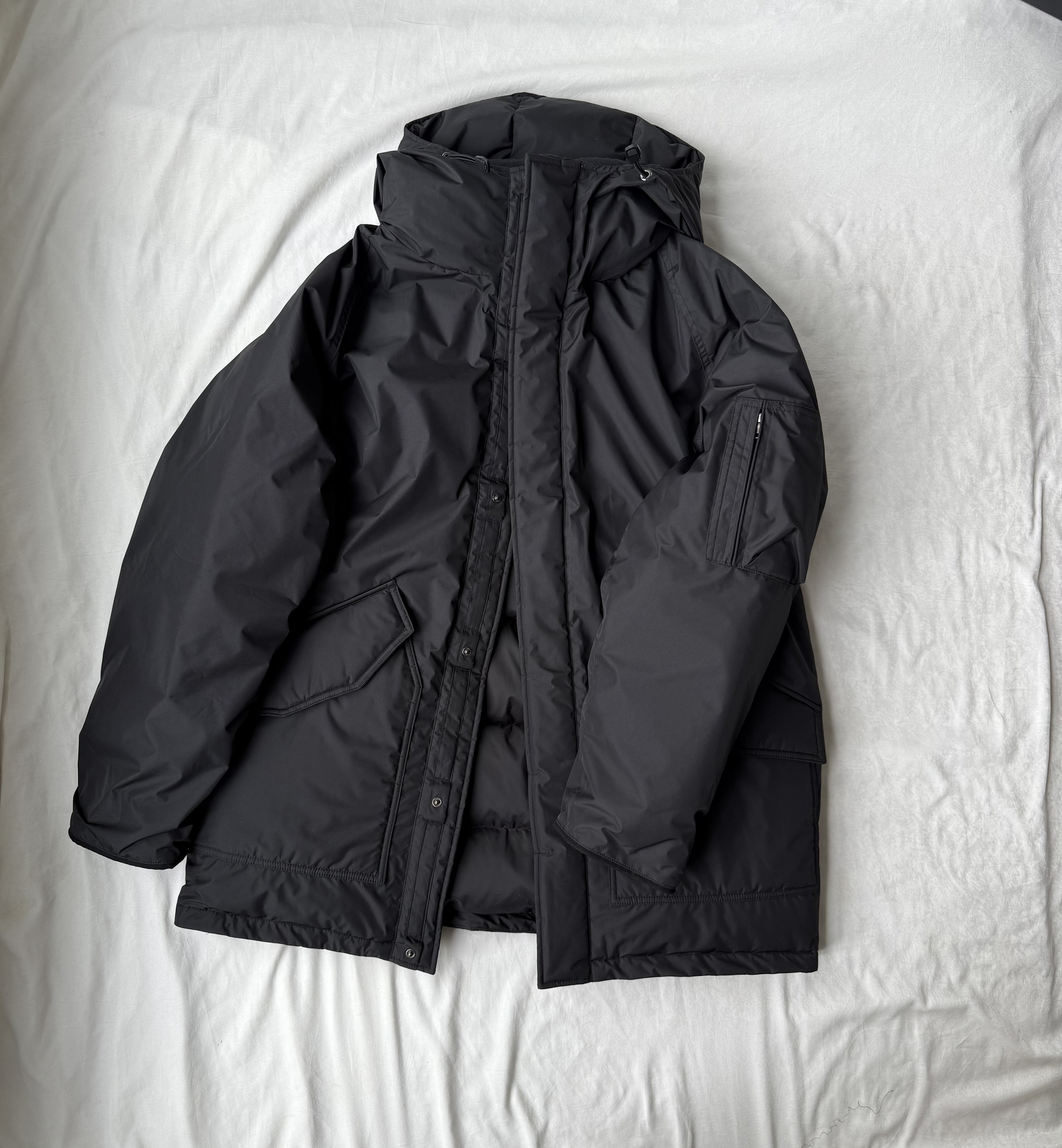 外贸小众原单出口男士厚款羽绒服连帽