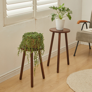 落地式花几室内阳台客厅全实木花盆架北欧简约多肉花架子单个边几