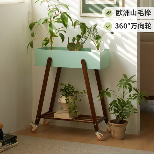 家用可移动花架多功能置物架