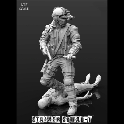 1/35生化部队GK白模新品手办