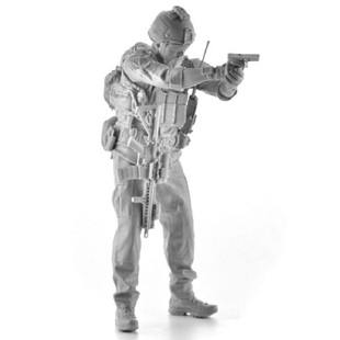 1/16树脂人物模型现代兵人美军特种部队海豹突击队GK白模手办08