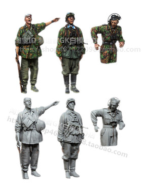1/35树脂人物模型库尔斯克Kursk 1943德士兵人摆件GK白模手办102