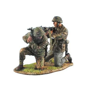1/35人物WW2武装部队装甲掷弹兵师机枪手步兵摆件gk白模手办83