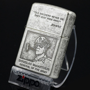 美国原装正品 ZIPPO打火机 芝宝 古银双刻 麦克阿瑟将军 专柜正版