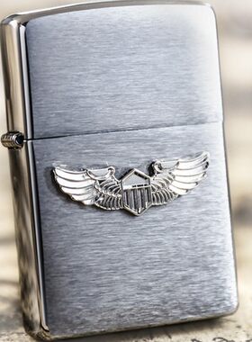 美国原装正品 ZIPPO打火机 陆军空战银徽章 经典铬280AW 专柜正版