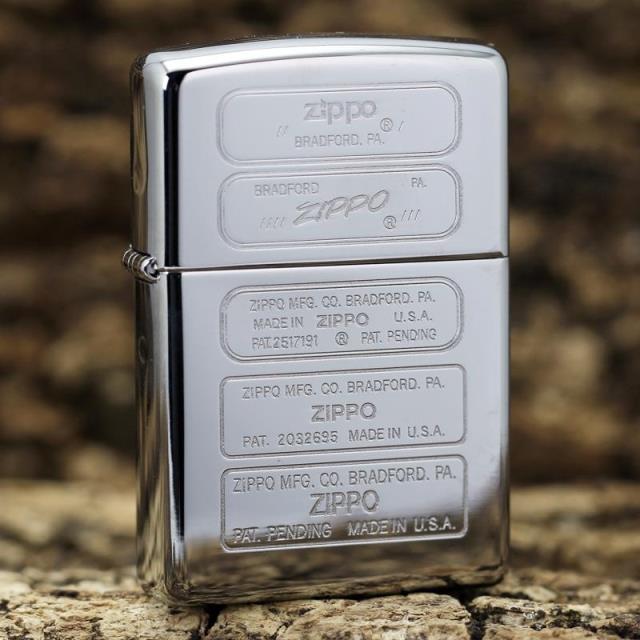 美国原装正品 ZIPPO打火机 黑冰镜面 五代底部标志 专柜正版限量