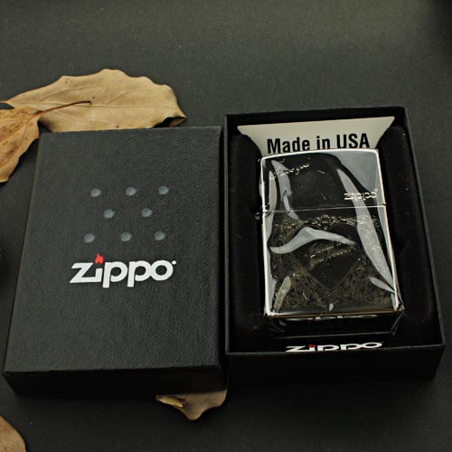 美国原装正品 ZIPPO打火机 芝宝 黑冰镀金 永恒的爱 专柜正版限量