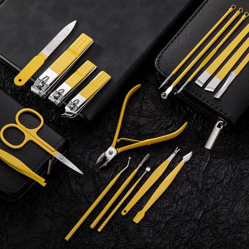 여성용 손톱깎이 세트 귀여운 가정용 귀삽이 손톱 가위 소형 남성용 휴대용 페디큐어 도구 세트