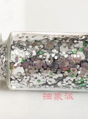JimmyChoo水钻漆皮高跟鞋闪银细闪亮片掉色修复补色绿色银色颜料
