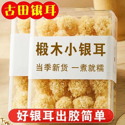 古田县大朵干银耳糯银耳新鲜无硫软糯多胶无添加高银耳羹燕窝