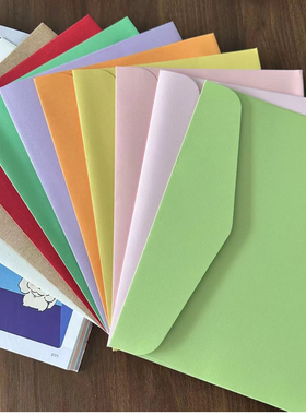 可定制白色糖果纯色信封7号C5牛皮西式商务中厚企业邀请函大信封