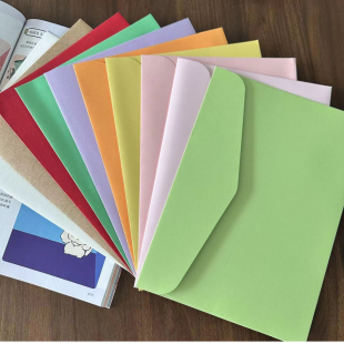 可定制白色糖果纯色信封7号C5牛皮西式商务中厚企业邀请函大信封