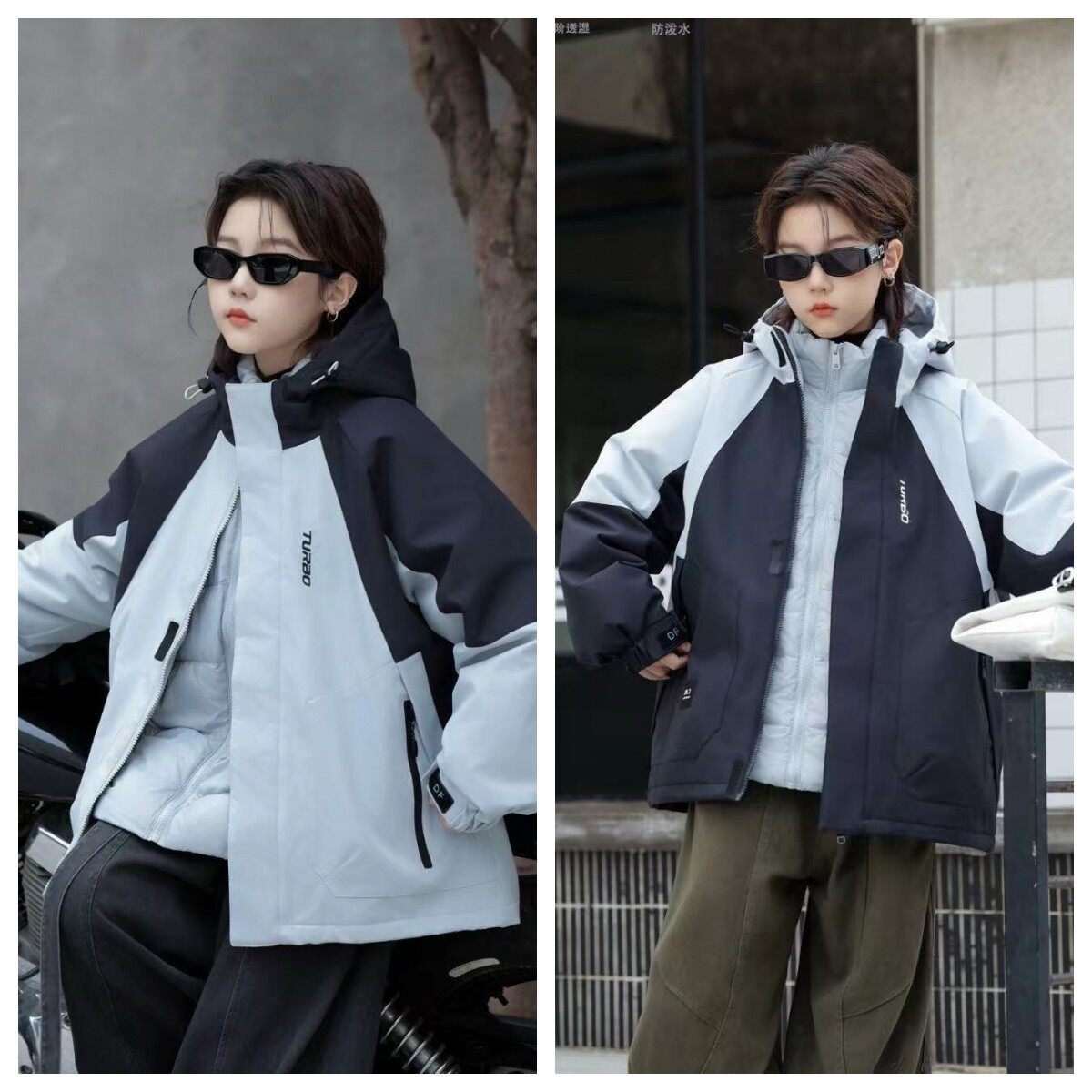 儿童三合一羽绒服新款男女童