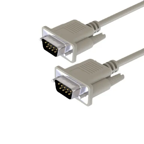 交叉串口线数据线直连公对公直供DB9连接线COM线9针RS232