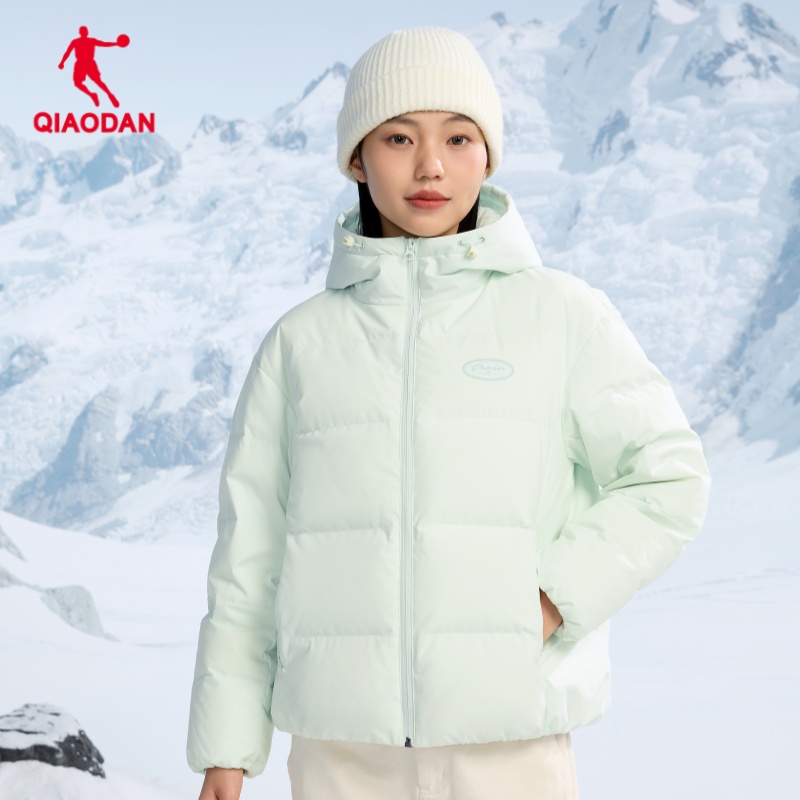 乔丹运动羽绒服2025年冬季新款时尚保暖加厚连帽外套百搭短款上衣