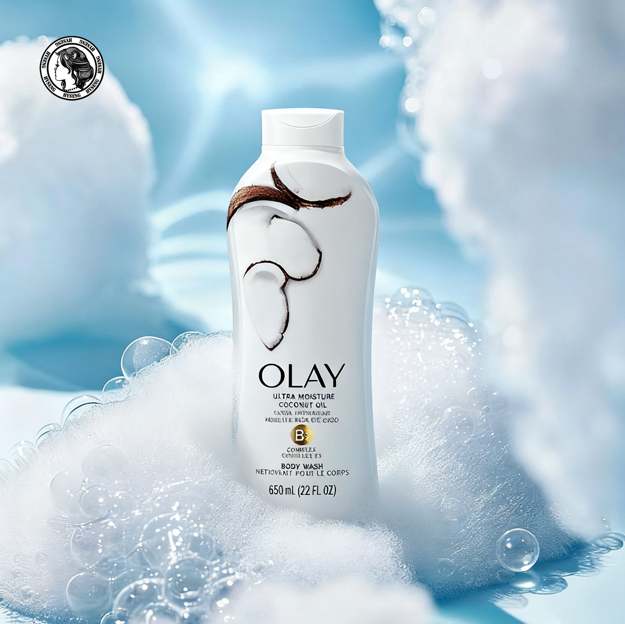 甄选 Olay 白草莓薄荷/椰子油/海盐/牛油果沐浴露650ml