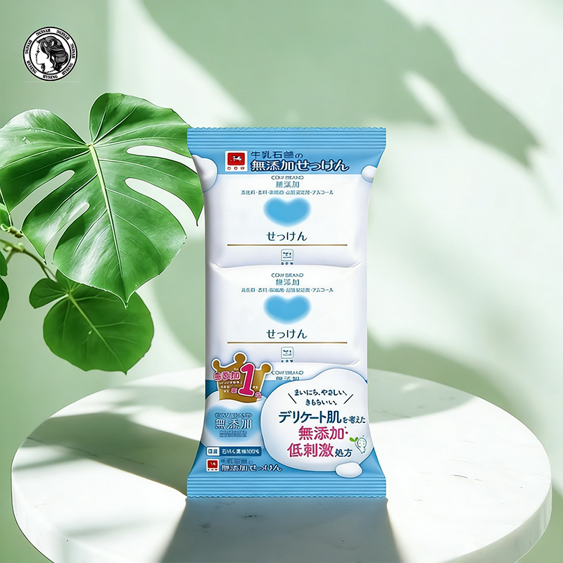 日本原装进口牛乳石碱COW洗手洗脸肥皂香皂100g*3皂去污