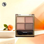 甄选 EXCEL四色眼影盘大地珠光闪粉秋冬自然粉棕日常通勤显色持妆