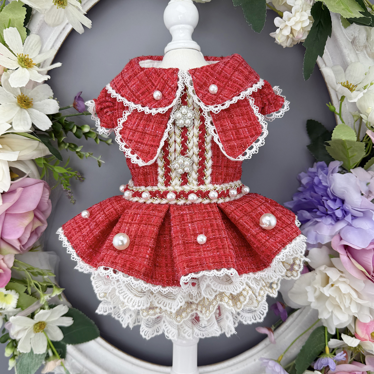 宠物狗狗猫咪小香风外套春秋冬款