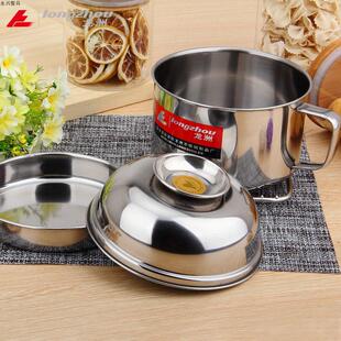 龙洲不锈钢饭盒便当盒儿童学生成人快餐盒防烫食堂快餐杯泡面杯