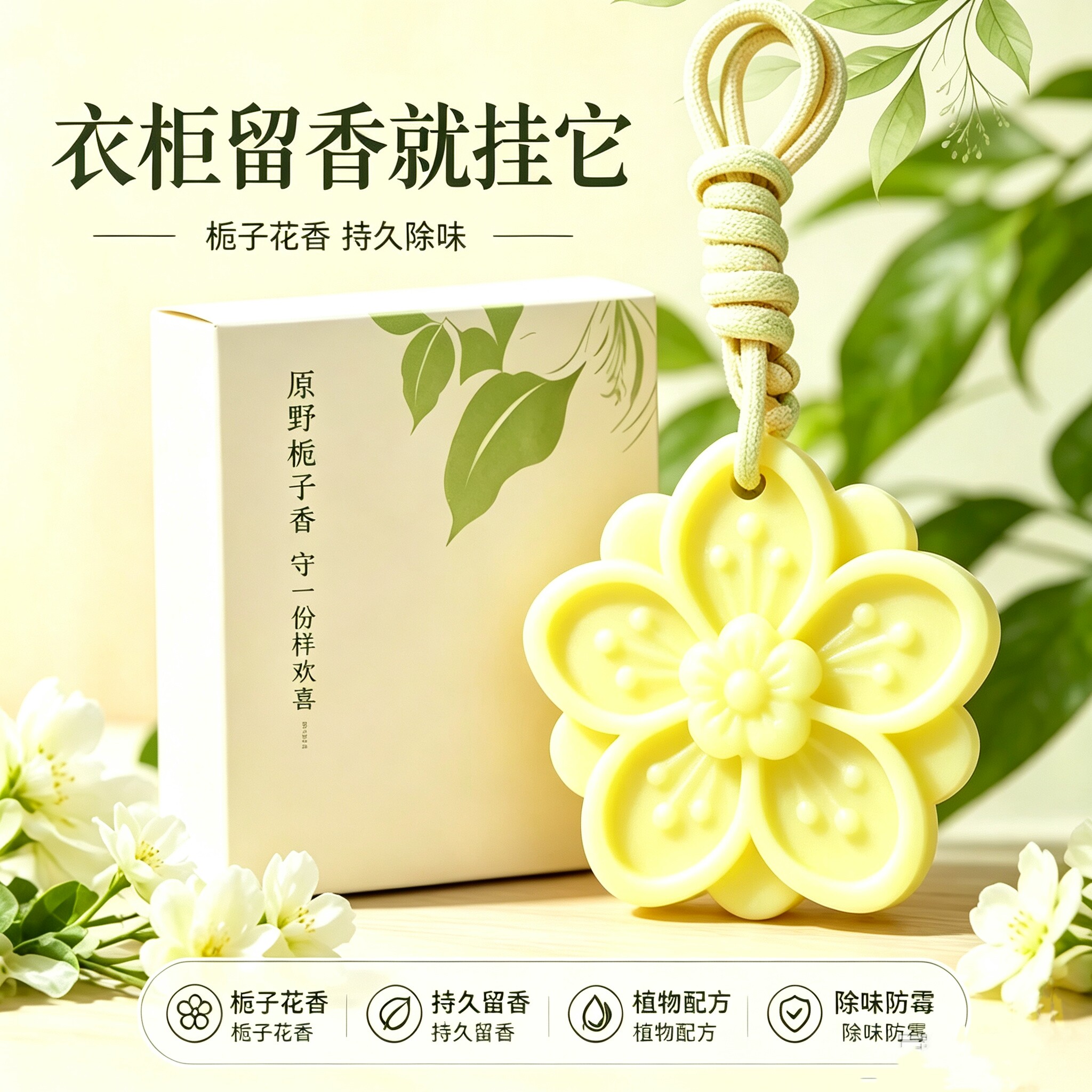 家用防虫防蛀挂片天然植物萃取孕婴可用衣柜防霉驱螨除异味香薰