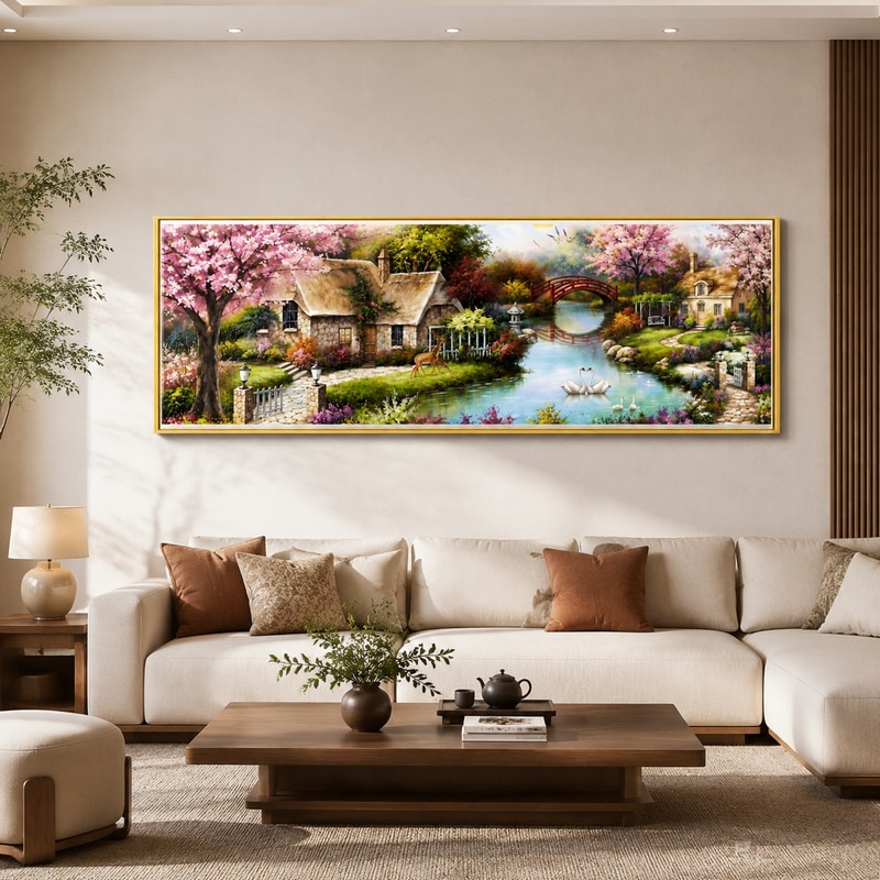 十字绣2026新款绣客厅欧式大幅风景画线绣diy手工绣刺绣现代大幅
