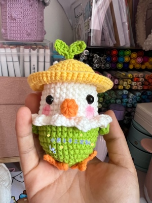 手工钩针毛线立夏端午鹦鹉鸡鸭蛋袋成品diy手工制作毛线手工