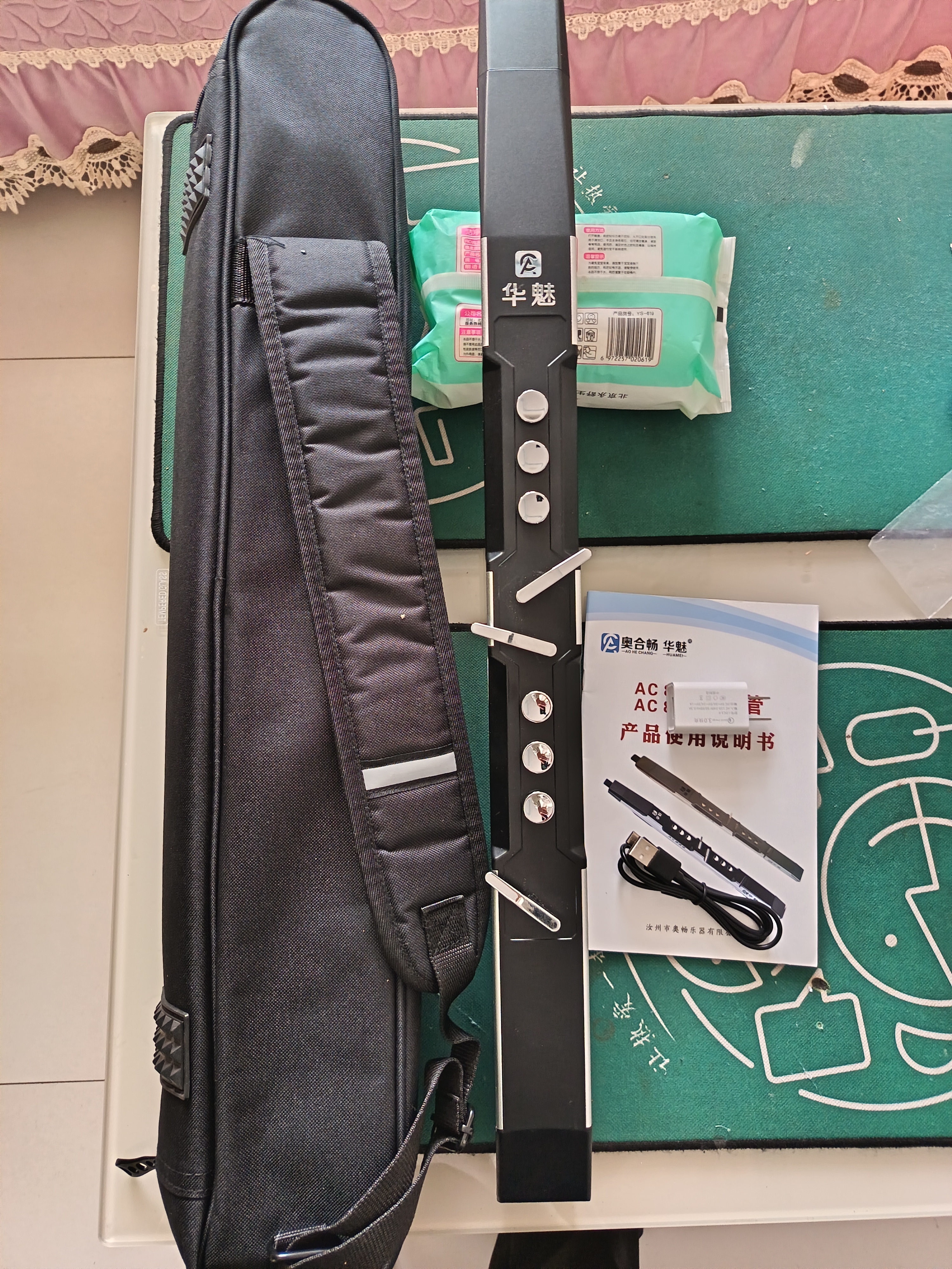 二手9新AC866电吹管电萨克斯电笛子电吹管乐器原装黑色