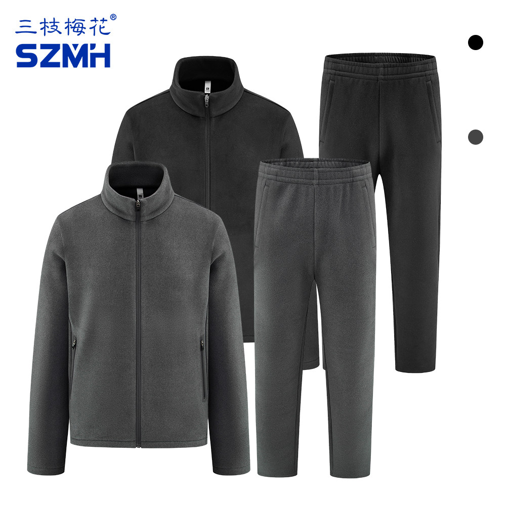 三枝梅花运动套装男秋冬加绒保暖立领拉链夹克卫裤女新款通勤套装,运动服/休闲服装,运动套装,淘宝优惠券,粉丝福利购,淘宝优惠卷
