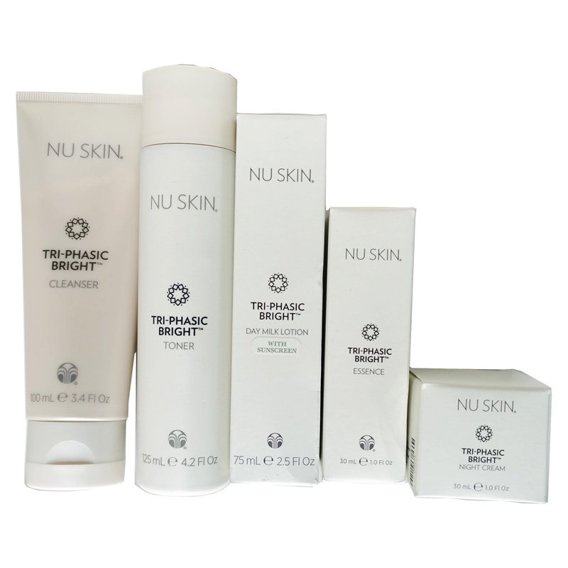 美国进口NUSKIN如新正品滢白三效保养系列套装 莹白套装美白套装