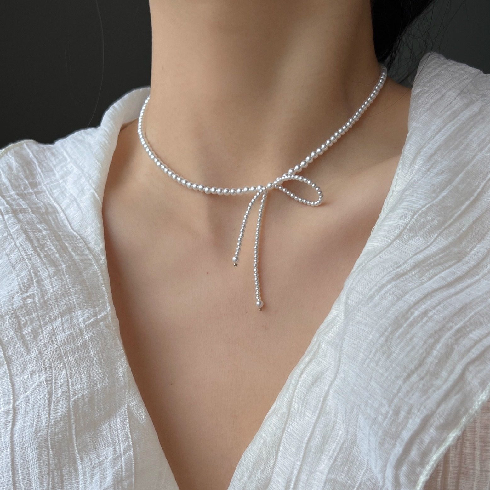 蝴蝶结项链choker小众设计甜妹冲