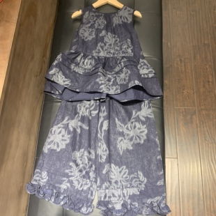 女童国风套装 新款 水墨印花轻奢亲肤纯棉仙儿气古风两件套童装 夏季