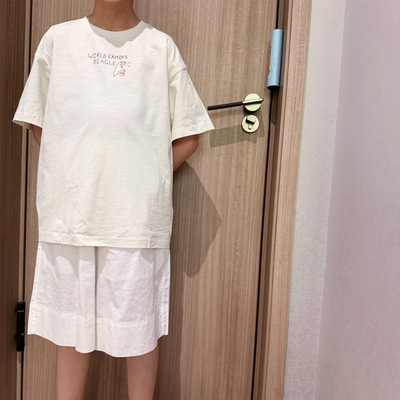 夏季超薄纯棉童装刺绣恐龙T恤