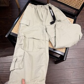 店vogue 裤 baby 实体精品童装 beginning新款 中大童加绒工装 休闲裤