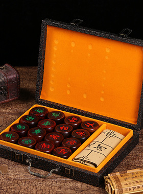 红酸枝中国象棋 红木象棋木雕工艺品 家居摆着益智休闲 厂家直销