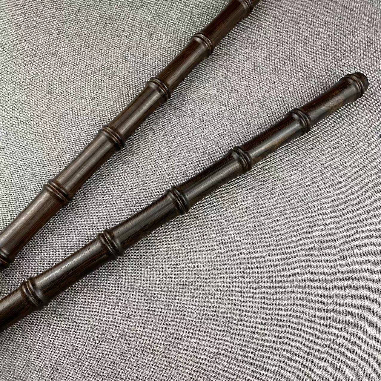 紫光檀竹节 盘玩棍 把玩棍武术棍健身棍防身棍