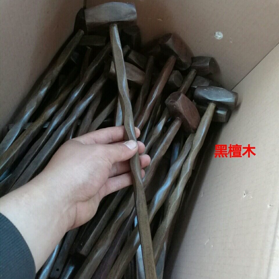 厂家直销黑檀木锤健身锤敲背木制硬木按捶