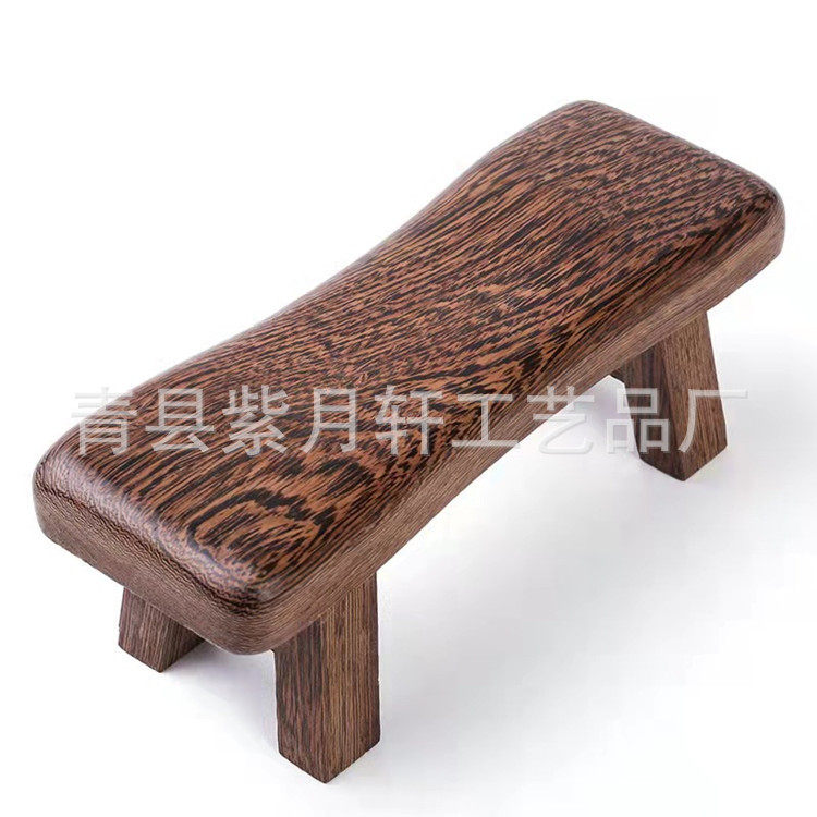 厂家鸡翅木颈椎枕 实木枕凳 凉枕按摩枕 护颈家用按摩 弯型枕