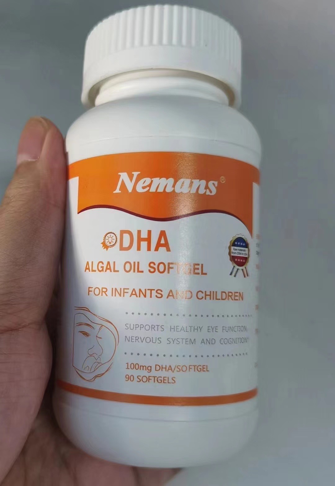 拍下改价美版Namans纽曼思婴幼儿海藻油DHA90粒 奶粉/辅食/营养品/零食 DHA 原图主图