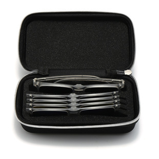 新款磁吸套镜五夹片专用盒子 海绵拉链EVA眼镜盒新款抗压可加LOGO