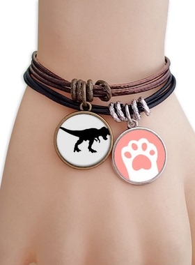 化石黑色猫咪礼品手链