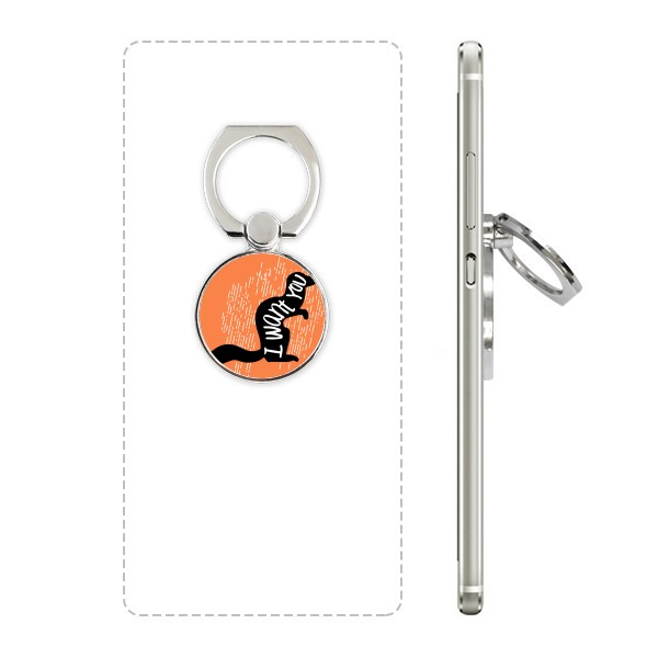 黑色动物指环桌面礼品手机支架