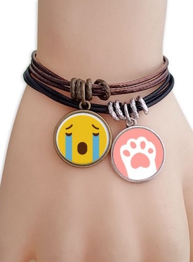 黄色表情包猫咪礼品手链