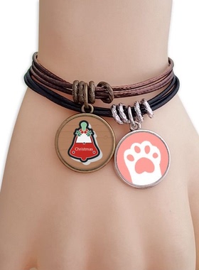 圣诞节卡通铃铛猫咪礼品手链