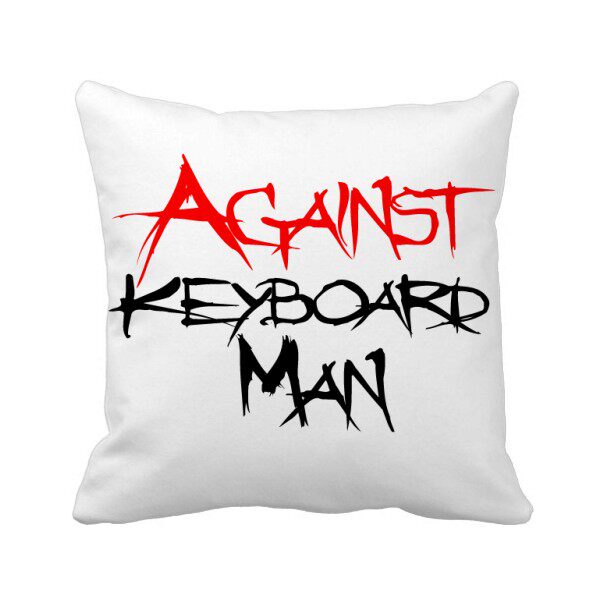 标语反对网络暴力方形抱枕靠枕沙发靠垫双面含芯礼物