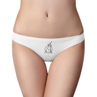 三角函数数学理科黄金分割女士美丽白色无痕内裤丁字裤1片装礼物