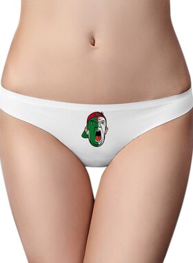 阿尔及利亚国旗帽子女士美丽白色无痕内裤丁字裤1片装礼物
