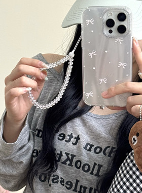 新款iphone16硅胶防摔手机保护壳闪粉蝴蝶结KTpro16promax15pro15promax14pro14promax渐变蝴蝶结苹果手机套